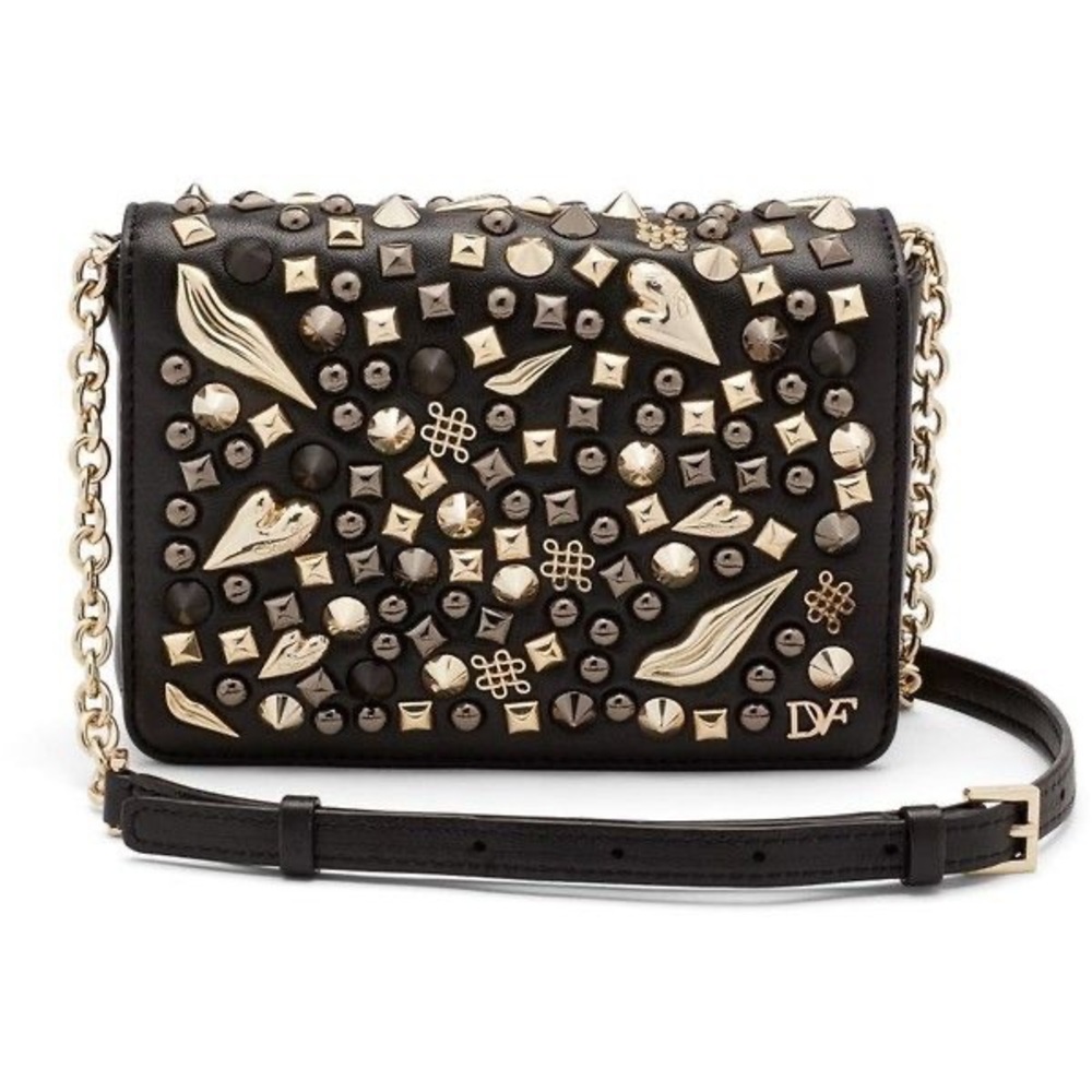 DIANE VON FURSTENBERG 440 Gallery Bellini Crazy Stud Crossbody Bag